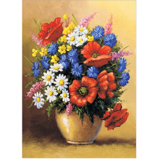 TSVETNOY diamond mosaiik 30x40сm Poppies Bouquet, LE117e