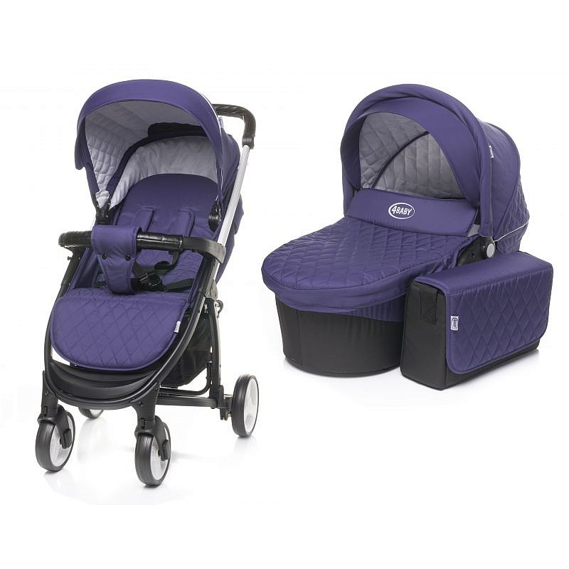 Vanker-jalutuskäru 2in1 4BABY ATOMIC- PURPLE