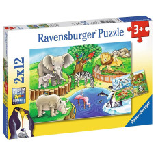 Ravensburger Animals In The Zoo пазл 2x12 076024 LÕPUMÜÜK