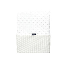 WOMAR Bubble Valboa kahepoolne pleed 75x100сm White/Light Grey white DOTS