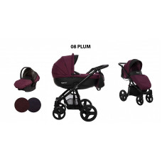 BABYACTIVE MOMMY Vanker-jalutuskäru  3in1, Plum 08