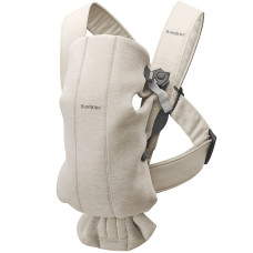 BABYBJORN MINI 3D JERSEY Känguru kott LIGHT BEIGE