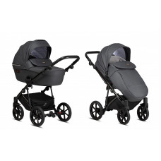 TUTIS VIVA LIFE 3 Leather Edition vanker-jalutuskäru 2in1, 087 Shadow Grey