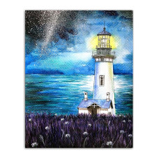 TSVETNOY diamond mosaiik 40x50cm Lighthouse in the Night, LG060e