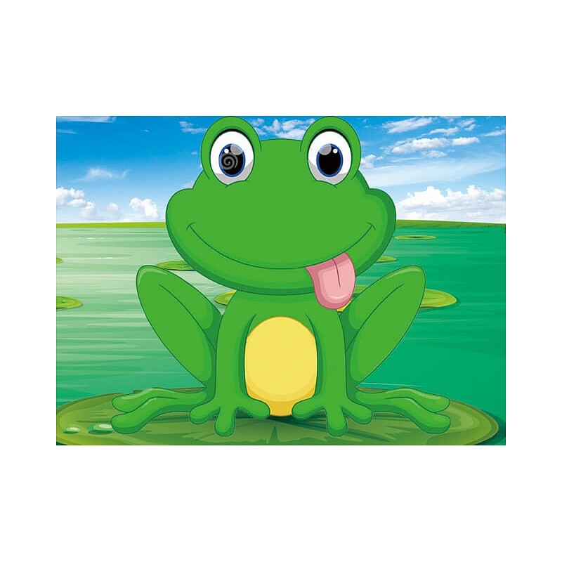 TSVETNOY diamond mosaiik 17x22см Funny Little Frog, X006e