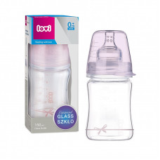 LOVI klaaspudel DIAMOND GLASS 150ml. Baby Shower 74/104 girl