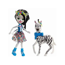 Enchantimals Zelena Zebra Doll koos sebra, FKY72