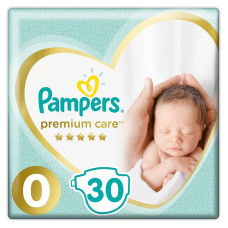 Pampers Premium Care S0 (Premature) mähkmed 1-2.5kg, 30tk.