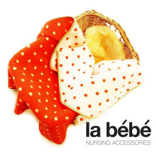 LA BEBE laste villane tekk/pleed 100x70см - Strawberry Dots, Art.76815