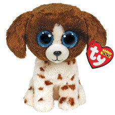 TY Beanie Boos Pehme mänguasi MUDDLES brown/white dog TY36249 LÕPUMÜÜK