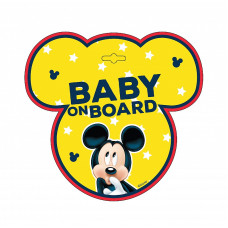 DISNEY BABY Baby on board  autosse sisse MICKEY 9612 ALLAHINDLUS