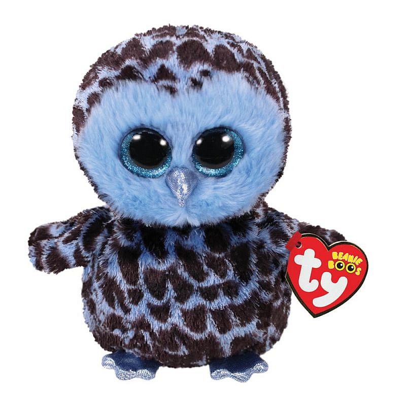 TY Beanie Boos Pehme mänguasi BLUE OWL PARROT YAGO 15.5сm, TY36896 LÕPUMÜÜK