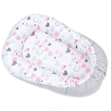 MamoTato Voodipesa PASTEL HEARTS grey 14547