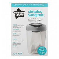 TommeTippee konteinerisse mähkmed Simple Sangenic, valge