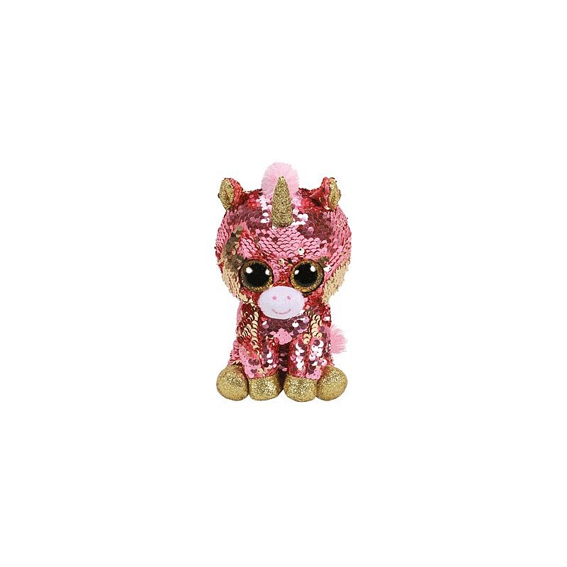 TY Flippables Мягкая игрушка SUNSET SEQUIN CORAL UNICORN reg 15см, TY36670