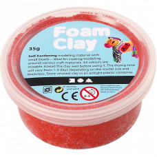 CREATIV Foam Clay kaunistuseks mass 35g Red, 78923