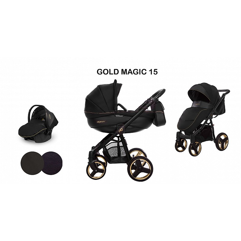 BABYACTIVE MOMMY Gold Vanker-jalutuskäru  3in1, Gold Magic 15