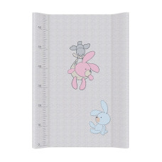 CEBABABY Mähkimisalus kõva põhjaga 50x70сm Comfort Bunnies grey W-203-068-260