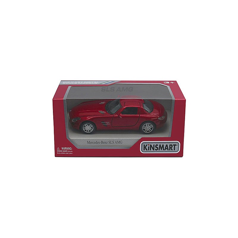 KINSMART Die-Cast Металлическая моделька автомобиля Mercedes-Benz SLS AMG, масштаб 1:38