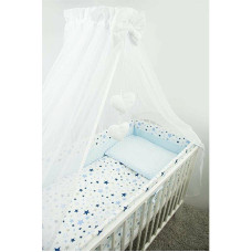 ANKRAS BLUE STARS/BLUE MINKY Voodipesu komplekt 6 eset 120x90/360сm