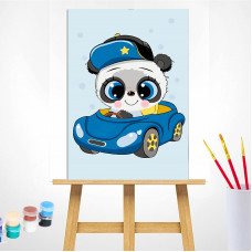 TSVETNOY Joonistus komplekt (Nummedratud juhisega) 20x30см Little Panda, MC1099e