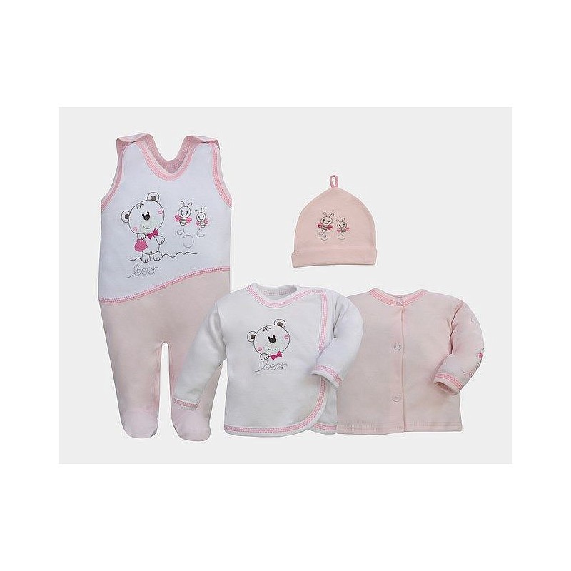 AMMA BABY Комплект из 4 частей 68 размер MISIACZEK, B01-040 розовый