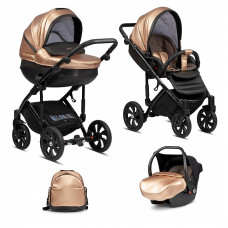 TUTIS MIMI STYLE Luxury vanker-jalutuskäru 3in1, 292 GOLD ROSE