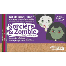 NAMAKI looduslikest koostisainetest hüpoallergeenne näomaalingu komplekt Witch and Zombie 110008