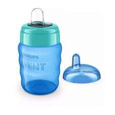 PHILIPS AVENT EASY SIP Tass tilaga 9m+, 260ml, silikoonist tila SCF553/05 sinine