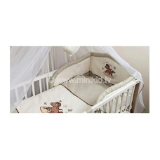 ANKRAS  бортик для кроватки "Little horse" 180см - beige