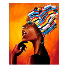 TSVETNOY diamond mosaiik 50x65cm Portrait of an African, LMC013e