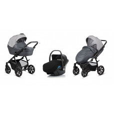 TUTIS AERO Reflective vanker jalutuskäru 3in1, 140 Grey