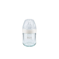 NUK NATURE SENSE  Klaaspudel 120ml 1S SP29 valge