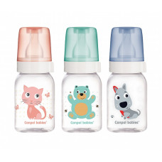 CANPOL BABIES Cute Animals Lutipudel 120ml silikoonist lutt 0m+. 11/851 ALLAHINDLUS