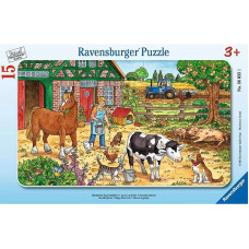 Ravensburger Pusle raamis Happy Farm Life 15tk. 3+ R 06035