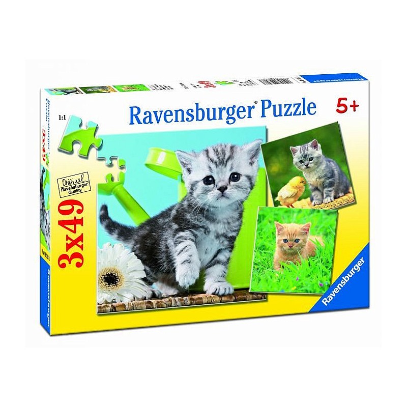 Ravensburger Пазл 3x49 Kaķēni R 09308