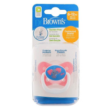 DR.BROWNS silikoonist lutt 6-12m, PreVent Butterfly roosa LÕPUMÜÜK