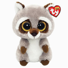 TY Beanie Boos Pehme mänguasi OAKIE GRAY RACCOON REG TY36375 LÕPUMÜÜK