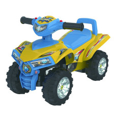 TO-MA Tõukeauto, QUAD HZ551 YELLOW/BLUE