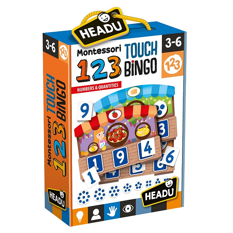 HEADU mäng 123 Montessori bingo