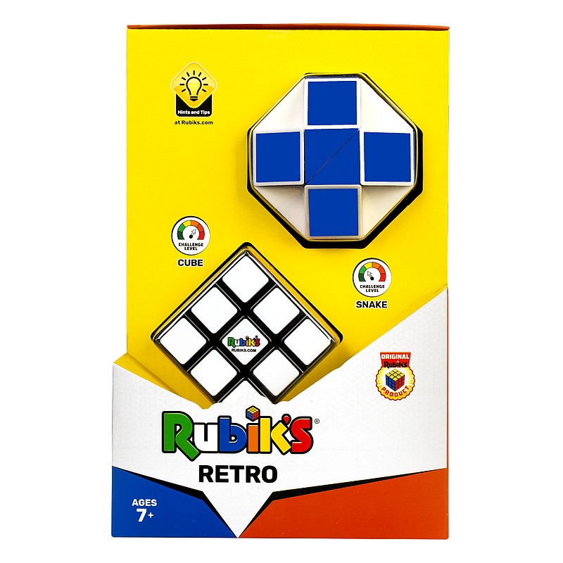 RUBIK´S CUBE Kinkekomplekt "Retro" (Snake+3x3)