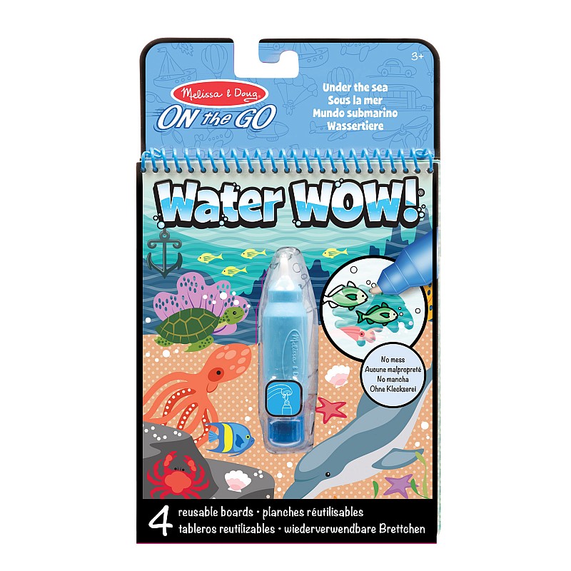 MELISSA & DOUG Water Wow!! Vee värvimisraamat - veealune maailm 19445MD