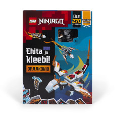 LEGO NINJAGO tegelusraamat Ehita ja kleebi! Draakonid (eesti keeles)