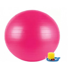 MPORT Võimlemispall pumbaga  75 cm, roosa L20076PINK