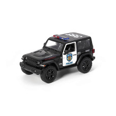 KINSMART 5" 2018 Jeep Wrangler (Police), 12 cm.