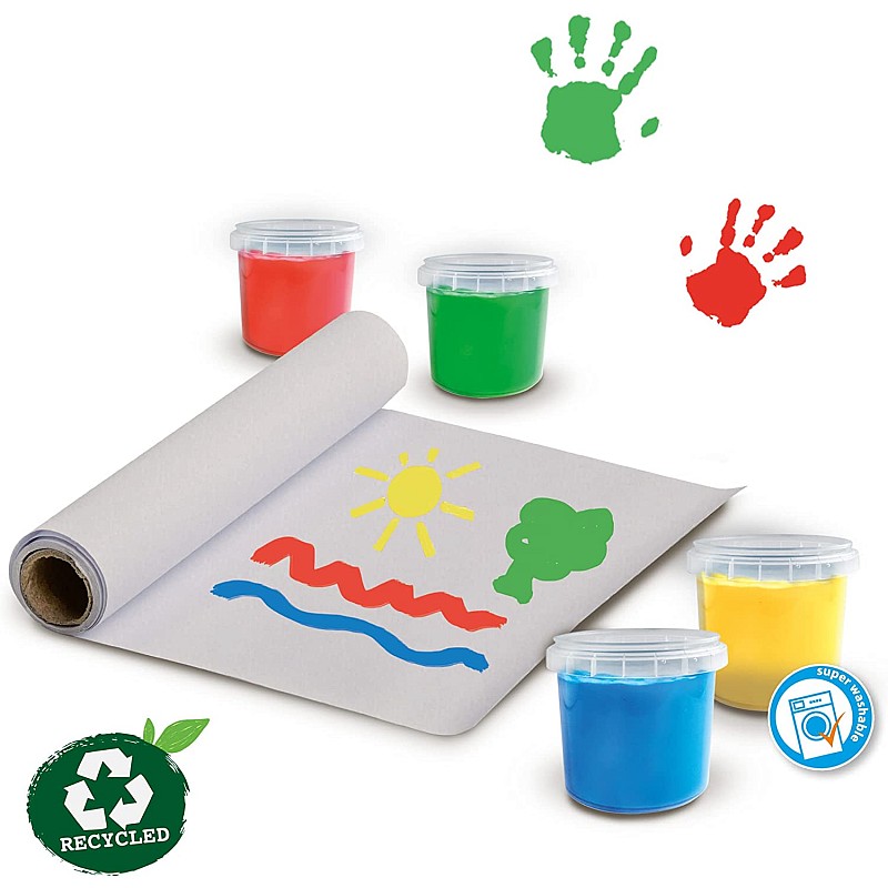 SES ECO sõrmevärvide komplekt põllega