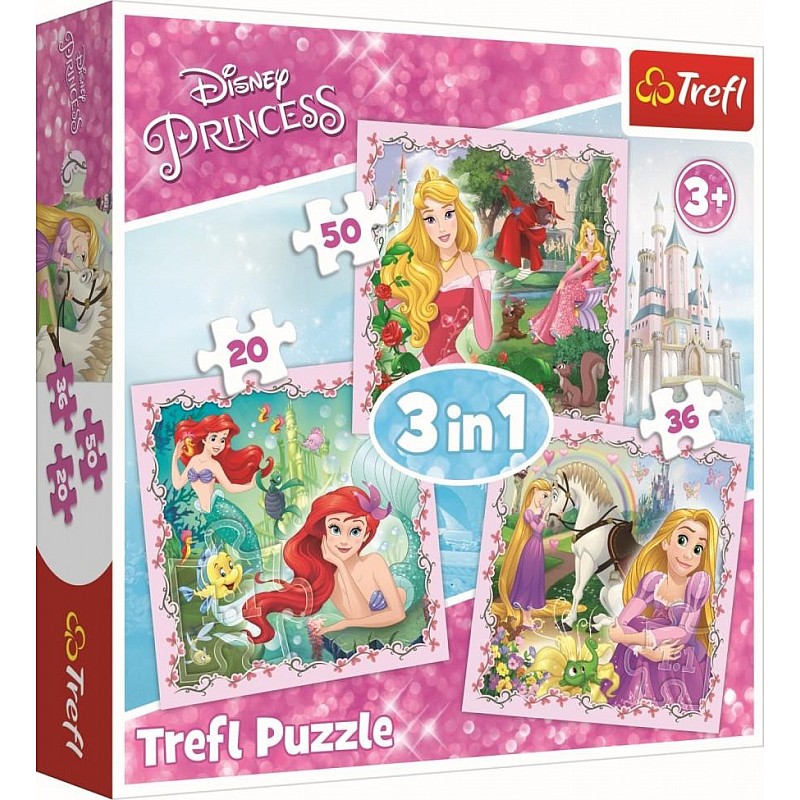 TREFL Pusle komplekt Printsessid (3 in 1)