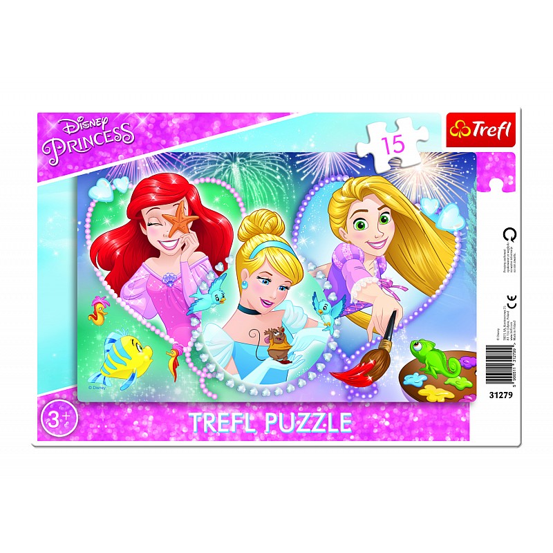 TREFL DISNEY PRINCESS Pusle raamis Printsessid, 15 osa