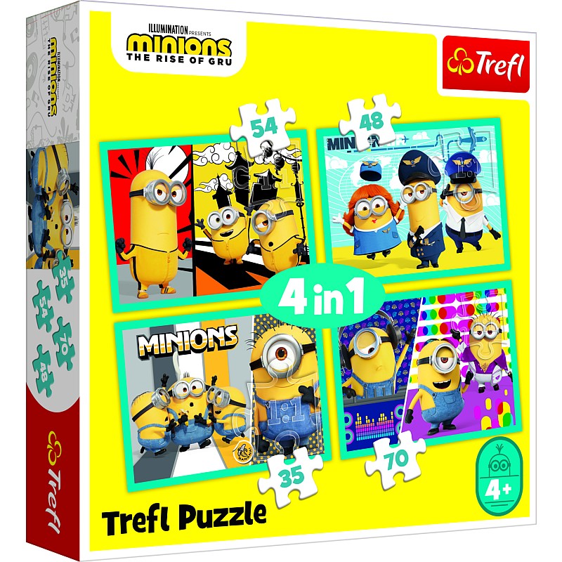 TREFL MINIONS Puslede komplekt, 4 tk, Minionid