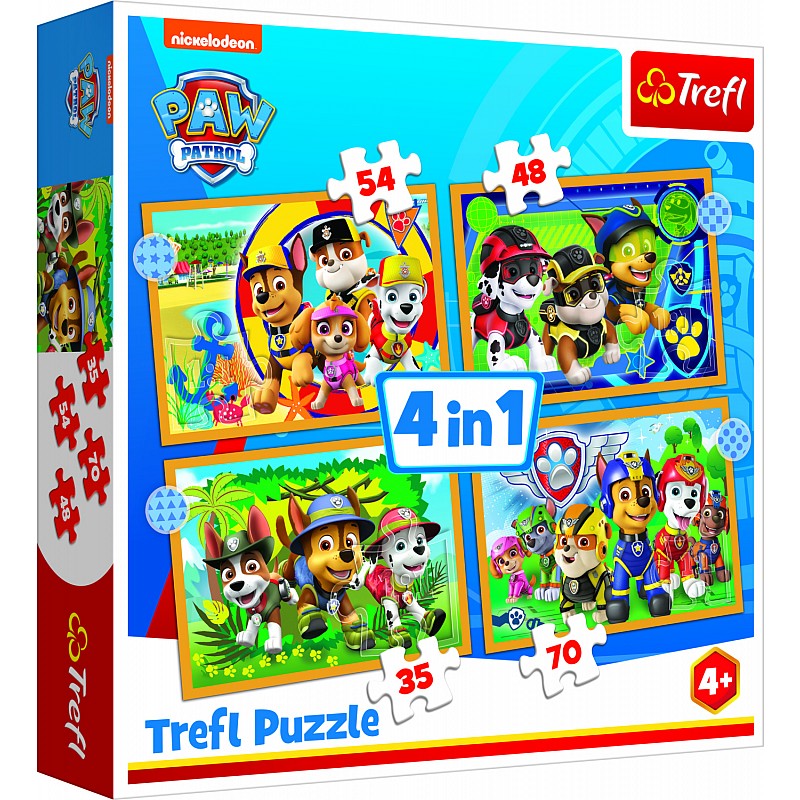 TREFL PAW PATROL Pusle komplekt  4in1 Paw patrol